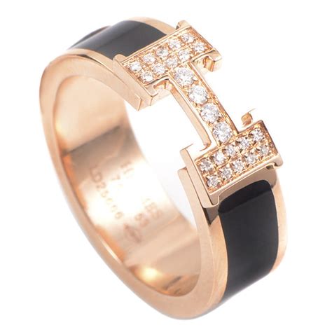 bague hermes h femme|authentic hermes rings.